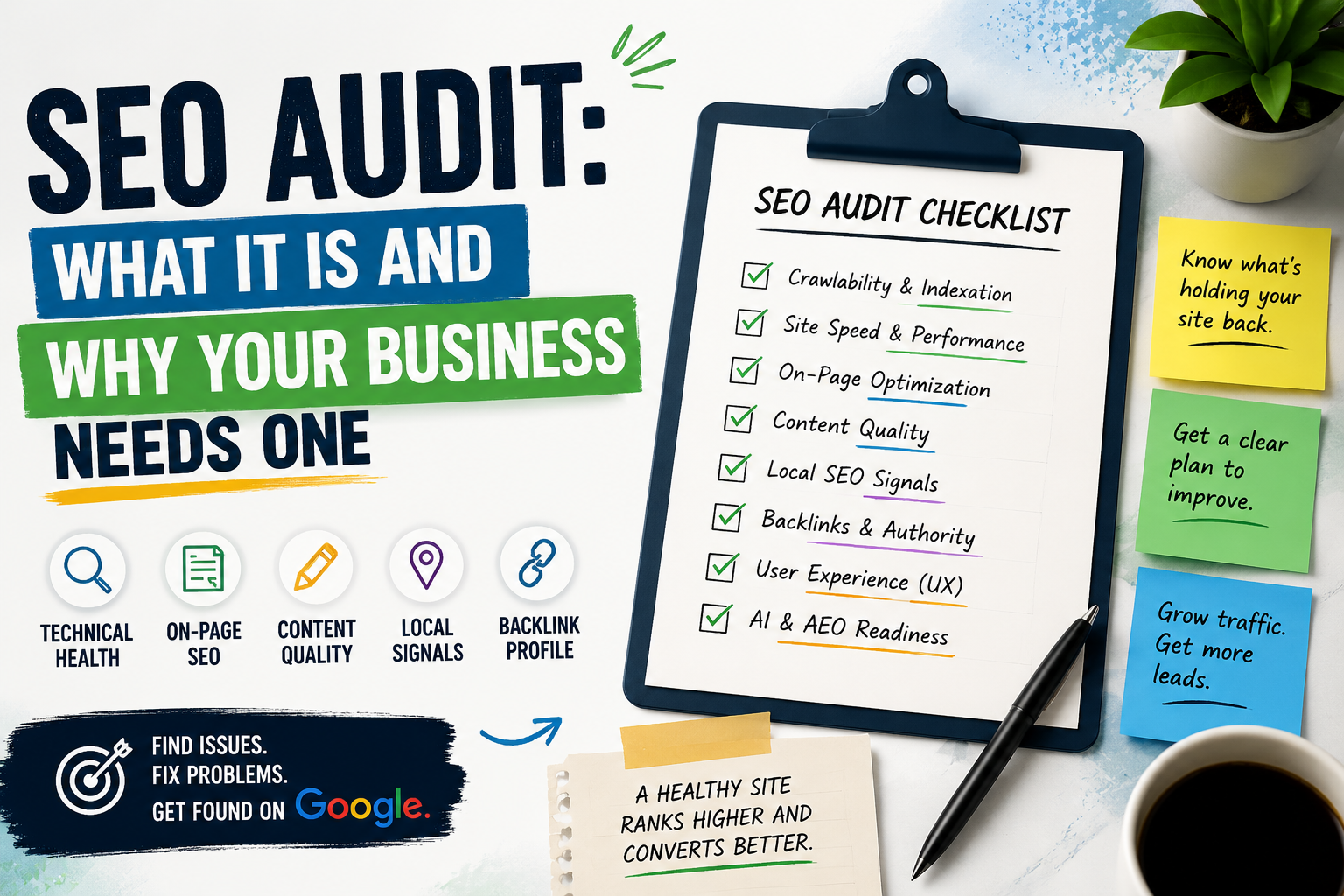 SEO audit process for small businesses by JG DigitalHub